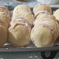El cooksnap de Macarena cuando hizo Alfajores de maicena relleno con manjar.