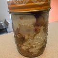 El cooksnap de Adri Cocina! cuando hizo Postre banana split de avena en vaso. Receta original de Geri. Postre light sin azúcar ni harina.