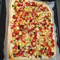 El cooksnap de Gerardo García Peña cuando hizo Coca de verduras.