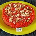 Manisha Sampat's cooksnap of when they made Gajar ka halwa with mawa.