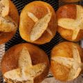 Austin Steele's cooksnap of when they made Pretzel Buns.
