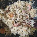 El cooksnap de ghaniatreides cuando hizo Fideos de arroz fritos con langostinos en salsa de ostras.