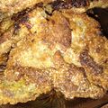 El cooksnap de Maria Ferron cuando hizo Milanesa de hígado con ensalada.