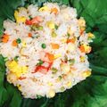Cooksnap của Rose Truong khi họ làm theo món Cơm cá Hồi bọc lá Sen