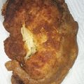 El cooksnap de Ninoshka Solano cuando hizo Pechuga de pollo rellena de jamón york y queso roquefort.
