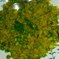 Srivastava Neha's cooksnap of when they made Chura matar.