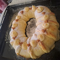 El cooksnap de Karen Cabrera cuando hizo Rosca de Pascua rellena.