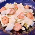Cooksnap de vika_flavors sur la recette Farfalles aux  crevettes et aux petits pois