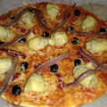 El cooksnap de Sandra cuando hizo Pizza Marinara con Alcachofas.