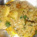 Taniya Asghar's cooksnap of when they made Brinjal Aloo Salan.