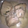 El cooksnap de Gilda Morales cuando hizo Pollo con crema de verdeo.
