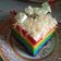 Cooksnap dari Dapoer_cantik untuk resep Rainbow Cake Ny.Liem versi Kukus lapis buttercream Lembut Enak