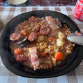 El cooksnap de Sergio Garcia cuando hizo Lentejas de bote con verdura y chorizo, morcilla y patata.