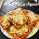 Cooksnap Zahrah Buang semasa beliau membuat Mini Pizza(Roti Gardenia).