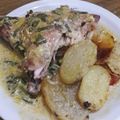 El cooksnap de Gladys cuando hizo Pollo al verdeo con papas.