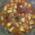 El cooksnap de Uxía cuando hizo Patatas a la riojana veganas.