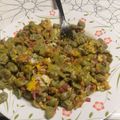 El cooksnap de Victor Tetera cuando hizo Habitas baby revueltas con huevo y jamón.
