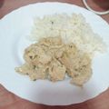 El cooksnap de Rebeca Quintero cuando hizo Pechuga a las finas hierbas y nata.