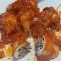 El cooksnap de Sabina Romero cuando hizo Calamares rellenos.