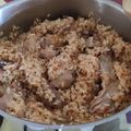 El cooksnap de sualja cuando hizo Arroz con conejo.