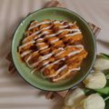 Cooksnap Aznie Khasri semasa beliau membuat Kentang Goreng Cheese ala Cheezy Wedges.