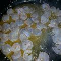 Tonya's cooksnap of when they made Shrimp Scampi.