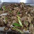 Cooksnap De Vna Ach semasa beliau membuat Daging Bulgogi Korea || Korean Grilled Beef.