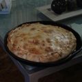 El cooksnap de noemi cuando hizo Tarta de jamón y queso.