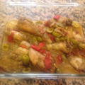 El cooksnap de M.Jose cuando hizo Pollo en salsa con aceitunas verdes y jamón.