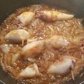 El cooksnap de isabelmendozapolo cuando hizo Calamares con cebolla caramelizada.
