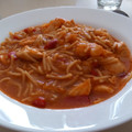 El cooksnap de Jesus Carranza cuando hizo Guiso de fideos con salmón y gambas.