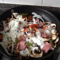 El cooksnap de Brandon Alejandro Polanco Garcia cuando hizo Champiñones con jamón a la mexicana.