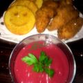 Mina dmr का कुकस्नैप जब उन्होंने पोटैटो स्माइली(potato smiley recipe in hindi) बनाया था।