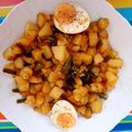 El cooksnap de ISA cuando hizo Patatas y judías al ajoarriero.