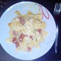 El cooksnap de La cocina de Ana🍴 cuando hizo Macarrones con nata y frankfurt.