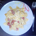 El cooksnap de La cocina de Ana🍴 cuando hizo Macarrones con nata y frankfurt.