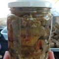 El cooksnap de Barbara Torres cuando hizo Berenjenas en Escabeche.