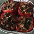 El cooksnap de Ana Marta Brito Rasco cuando hizo Pimientos rojos rellenos de pollo y espinacas.