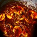 Cooksnap Umi Minarni semasa beliau membuat Sambal udang petai.