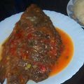 Phenny Aluoch's cooksnap of when they made Ugali Fish stew and kales.