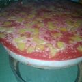 El cooksnap de Andrea Monsalves cuando hizo Torta de yogur con base galletas.