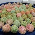 Cooksnap dari Istiqomah Fitriyani untuk resep Onde Wijen kacang ijo/maco. No Kempes - Isi enak bingitz 😂 (ada step pembuatan)