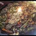 El cooksnap de Adrianni Chirinos cuando hizo Arroz con longaniza y chorizo.