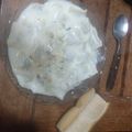 El cooksnap de Maria Victoria cuando hizo Ravioles con salsa de roquefort.