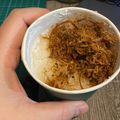 Cooksnap MinSha semasa beliau membuat Lemang Cawan Air Fryer [versi bakar].