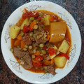 El cooksnap de Juan Carlos Trinidad cuando hizo Guiso de verdura y carne.