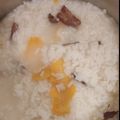 El cooksnap de Andrea Baranda cuando hizo Arroz con canela y naranja.