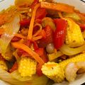 張雅芸 的 蝦仁炒時蔬 cooksnap