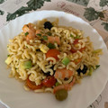 El cooksnap de Eduardo Agudo Alba cuando hizo Ensalada mediterránea de pasta y langostinos.