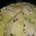 El cooksnap de Paola Romina Screpis. cuando hizo Pechuguita a la Crema de verdeo.